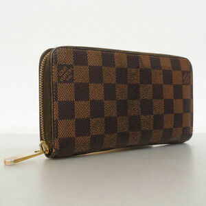 Louis Vuitton Long Ebene Damier Brown Zippy Wallet Wallet